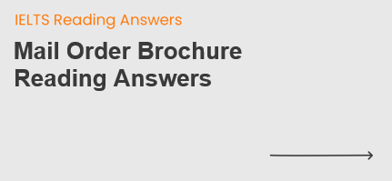 Mail Order Brochure Reading Answers